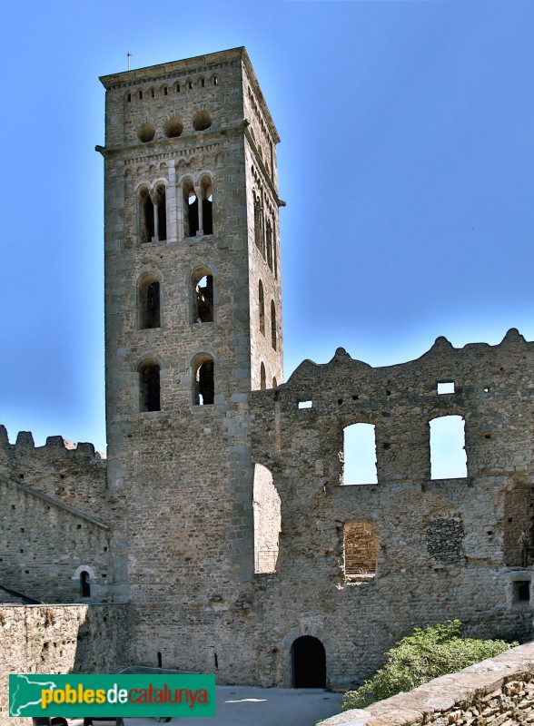Port de la Selva - Sant Pere de Rodes, campanar (Foto: Vicenç Valcárcel, 2020) Port de la Selva - Sant Pere de Rodes, campanar