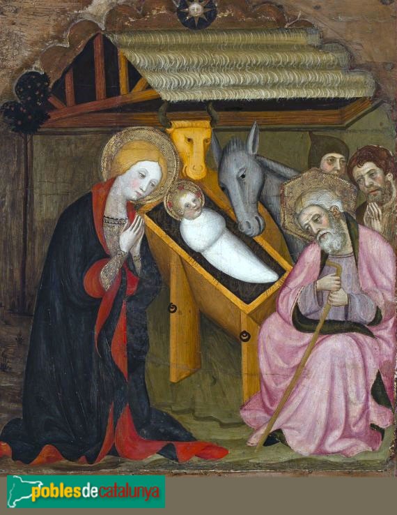 Fragment del retaule de Sant Pere de Cubells. Pere Serra. c.1400 (Museu Maricel. Sitges)