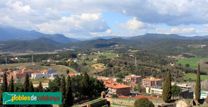 Hostalric - Panoràmica des del Castell (Foto: Albert Esteves, 2011) Hostalric - Panoràmica des del Castell