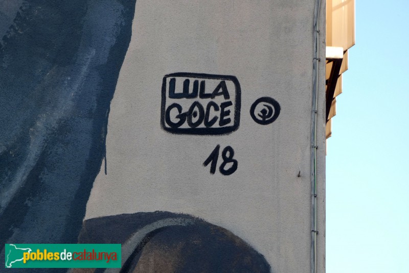 Vilanova i la Geltrú - Mural de la plaça del Mercat (Foto: Valentí Pons, 2022) Vilanova i la Geltrú - Mural de la plaça del Mercat