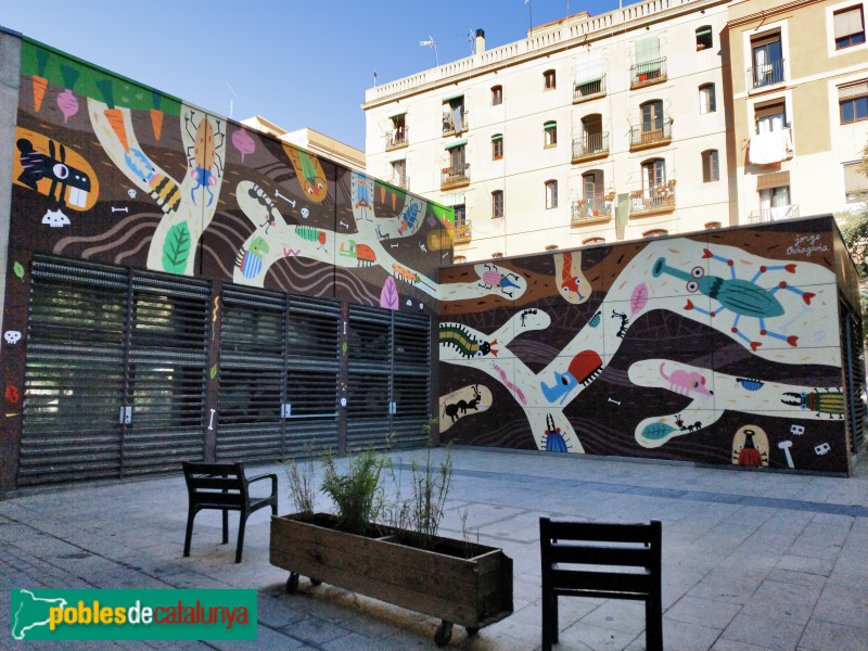 Barcelona - Mural Mil bestioles sota terra