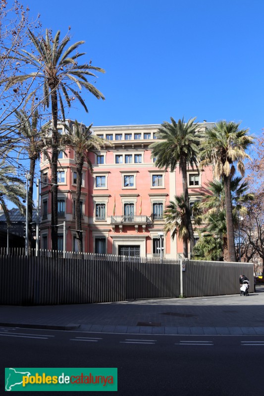 Barcelona - Palau del marquès de Santa Isabel (Foto: Albert Esteves, 2022) Barcelona - Palau del marquès de Santa Isabel