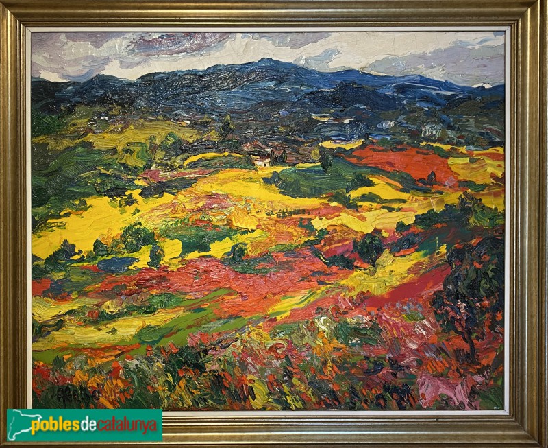 Museu Abelló - Pintura de Joan Abelló: Valldoriolf, 1994. Oli sobre tela