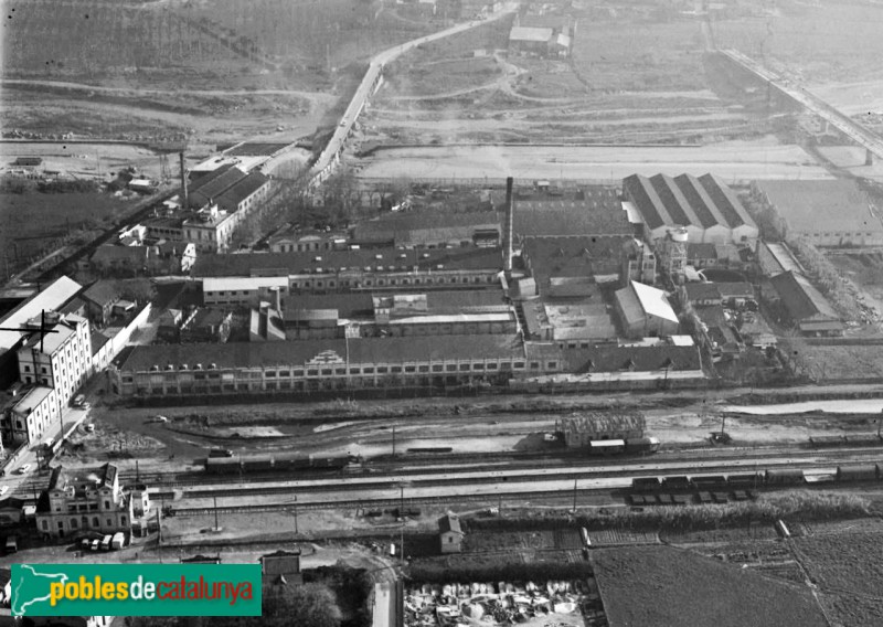 Mollet del Vallès - Teneria Moderna (Foto: Institut Cartogràfic i Geològic de Catalunya (ICGC), 1968) Mollet del Vallès - Teneria Moderna