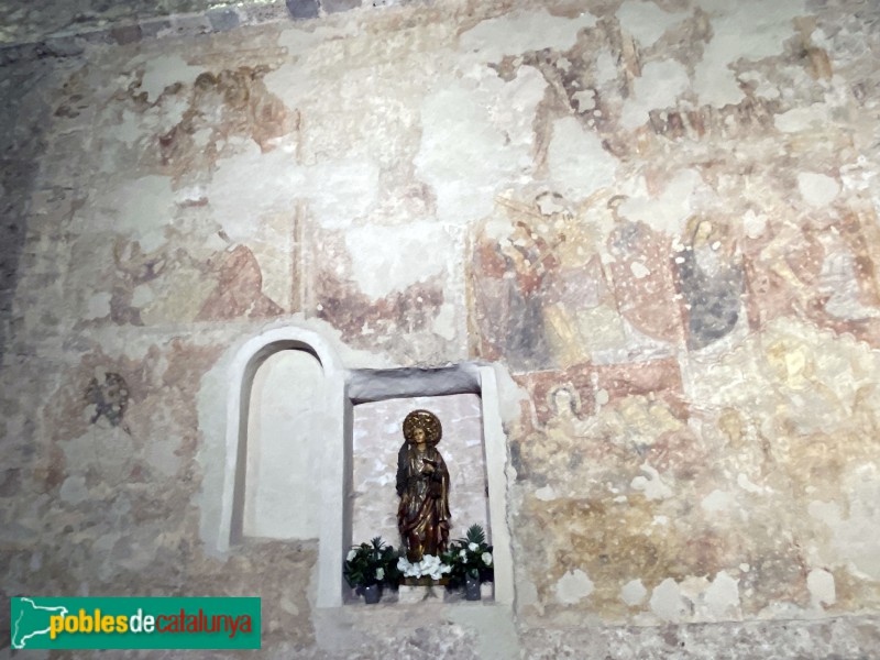 Terrassa - Sant Pere, pintures murals gòtiques