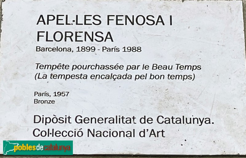 Cerdanyola - Museu. La tampesta encalçada pel bon temps (Apel·les Fenosa)