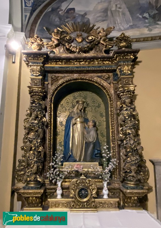 Altar del Puríssim Cor de Maria (Segle XVI, restaurat 1952)