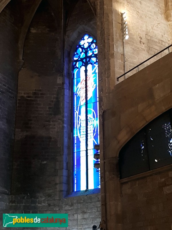 Barcelona - Santa Maria del Mar. Vitrall modern