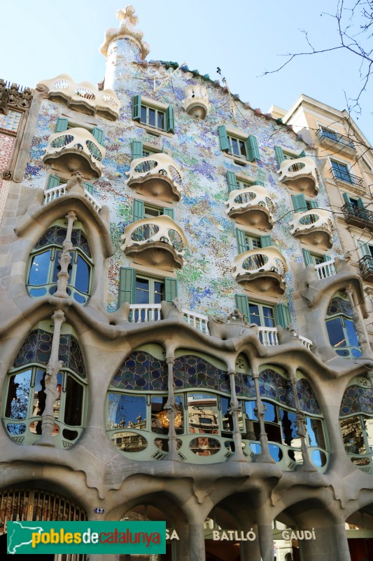 Barcelona - Casa Batlló (Foto: Albert Esteves, 2022) Barcelona - Casa Batlló