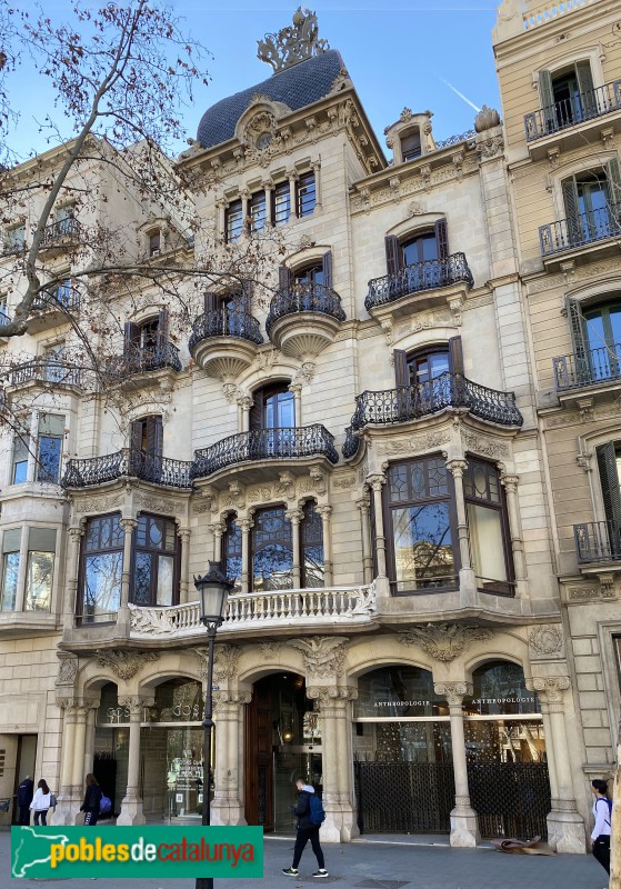 Barcelona - Casa Malagrida (Passeig de Gràcia, 27) (Foto: Albert Esteves, 2022) Barcelona - Casa Malagrida (Passeig de Gràcia, 27)