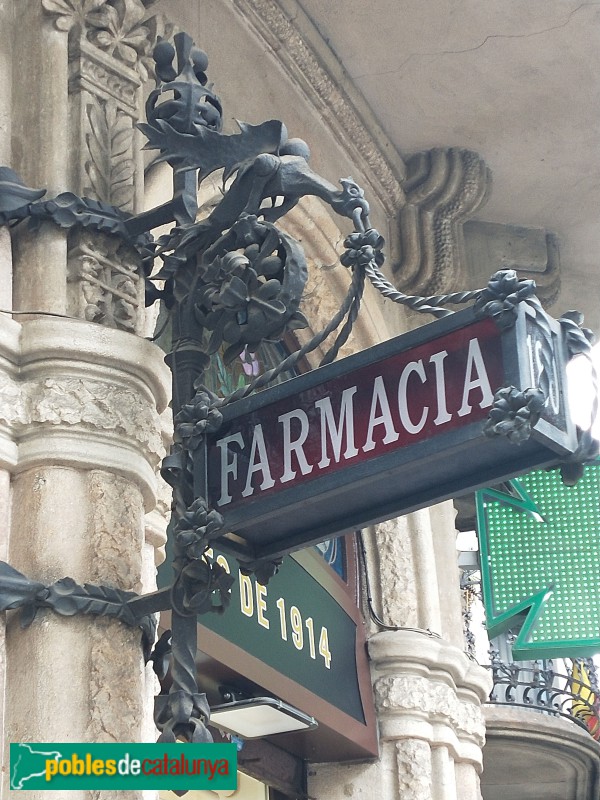 Barcelona - Farmàcia Mariné (Foto: Anna Corcoll, 2022) Barcelona - Farmàcia Mariné