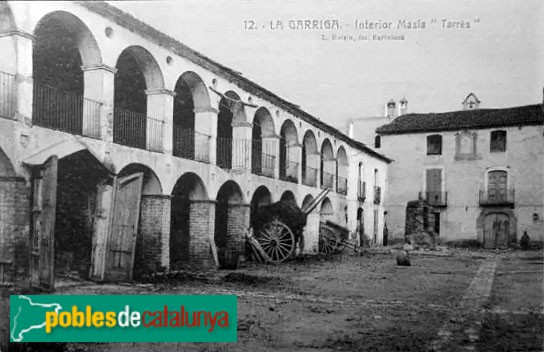 La Garriga - Can Terrers. Postal antiga