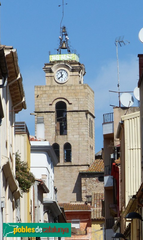 Santa Coloma de Farners - Església de Santa Coloma. Campanar