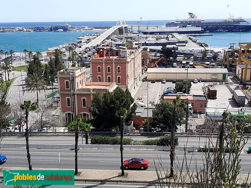 Barcelona - Estació del Morrot, des de Montjuïc