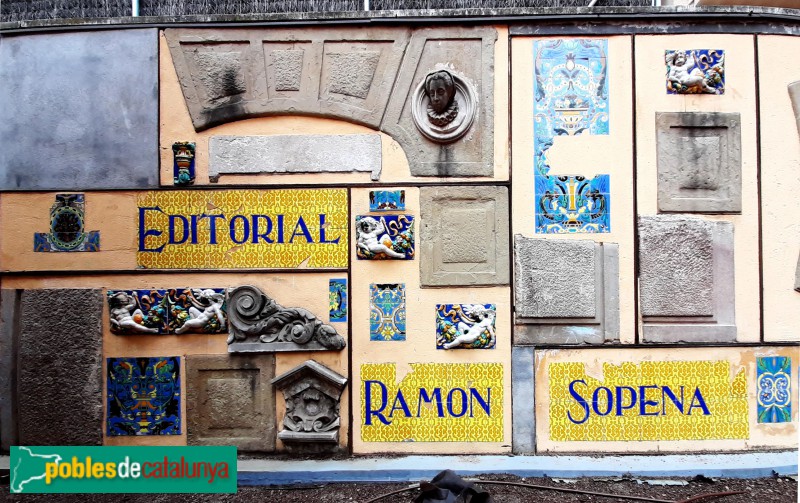 Barcelona - Mural de l'Editorial Sopena (Foto: Sergi Suárez, 2022) Barcelona - Mural de l'Editorial Sopena