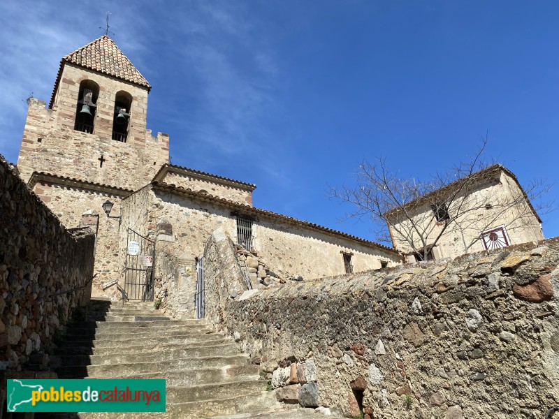 La Garriga - La Doma. Campanar i casa del domer