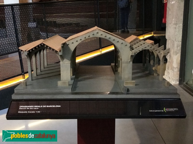 Barcelona - Drassanes. Maqueta (Foto: Anna Corcoll, 2021) Barcelona - Drassanes. Maqueta