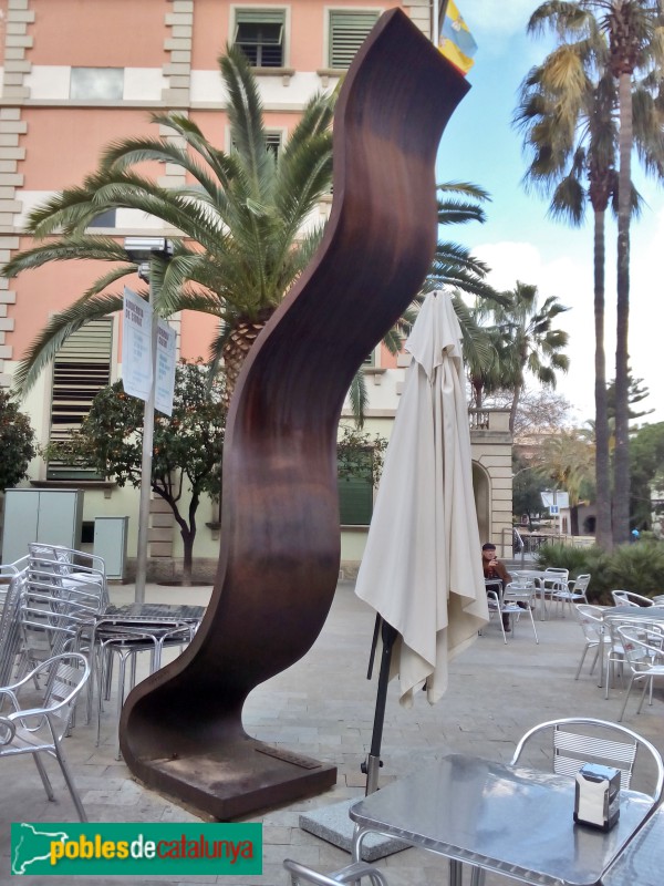 Castelldefels - Escultura <i>Senyera</i>