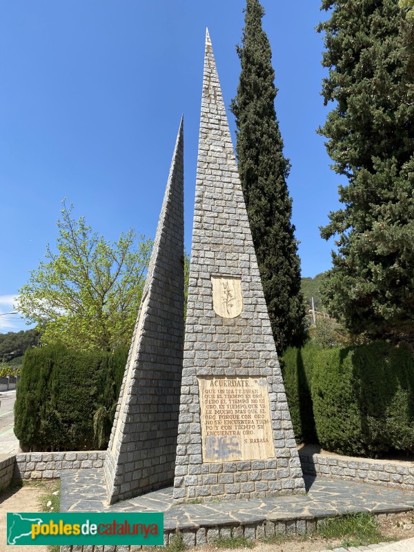 Martorelles - Monument a Simeó Rabasa