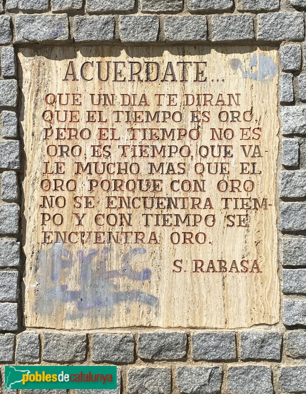 Martorelles - Monument a Simeó Rabasa
