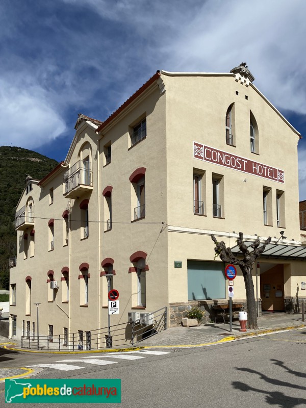 Figaró-Montmany - Hotel Congost (Foto: Albert Esteves, 2022) Figaró-Montmany - Hotel Congost