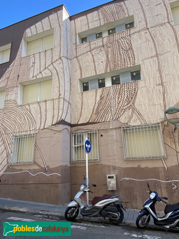 Tarragona - Mural de l'Institut Pons d’Icart
