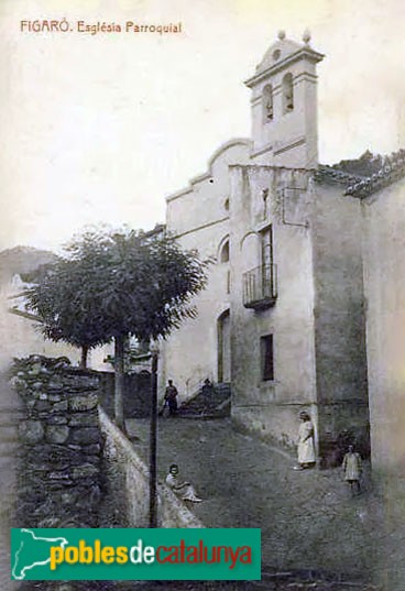 Figaró-Montmany - Església de Sant Rafael. Abans de la restauració