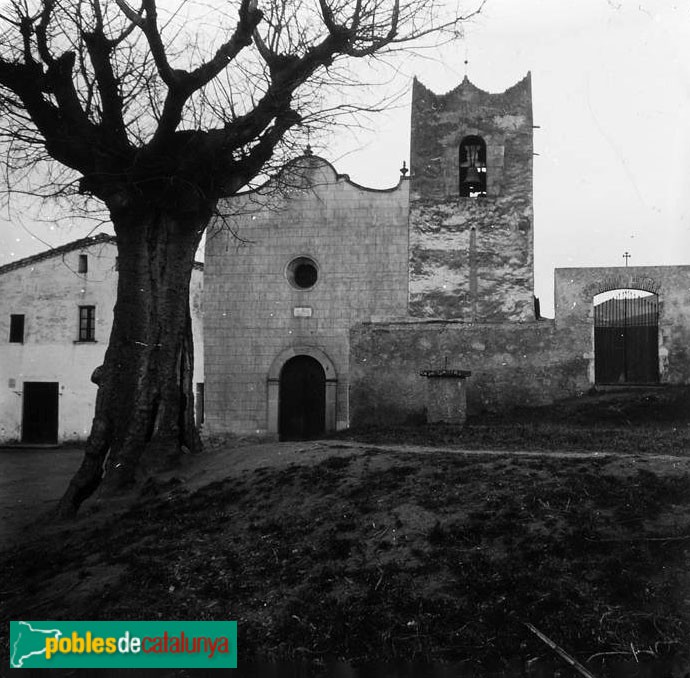 Sant Fost de Campsentelles - Església Vella de Sant Fost (Foto: Josep Salvany -Fons Salvany. Biblioteca de Catalunya-, 1915) Sant Fost de Campsentelles - Església Vella de Sant Fost