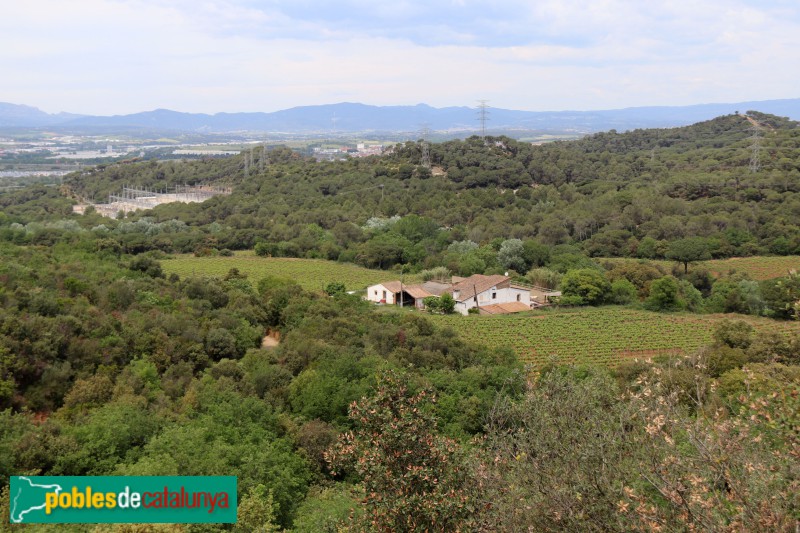 Sant Fost de Campsentelles - Panoràmica des de Sant Cebrià de Cabanyes