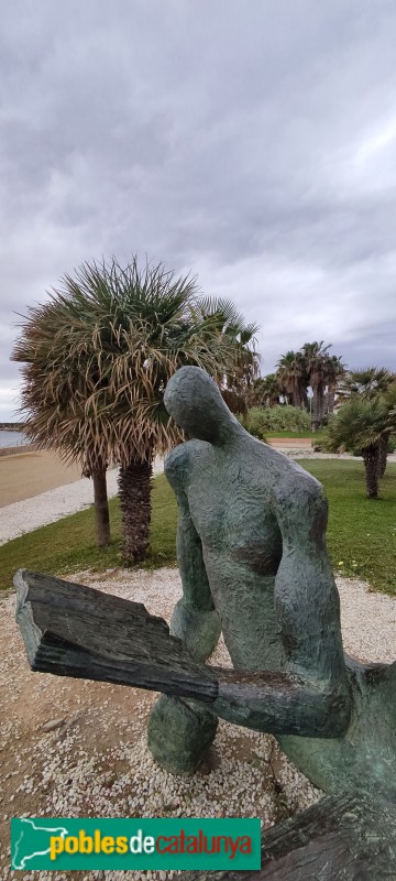L'Ampolla - Escultura El lector de l'Odissea (Foto: Paquita Gil, 2022) L'Ampolla - Escultura El lector de l'Odissea