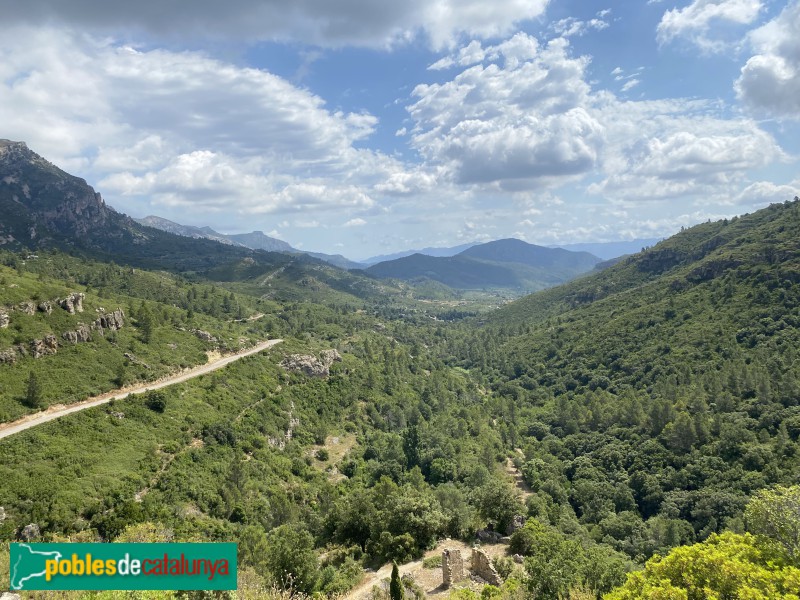 Alfara de Carles - Panoràmica des del castell de Carles