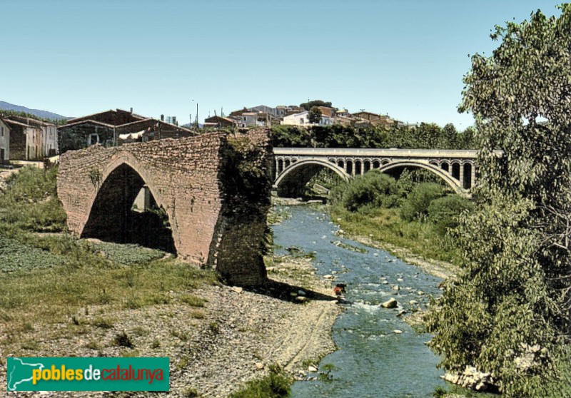 Sant Celoni - Pont Trencat. Postal antiga