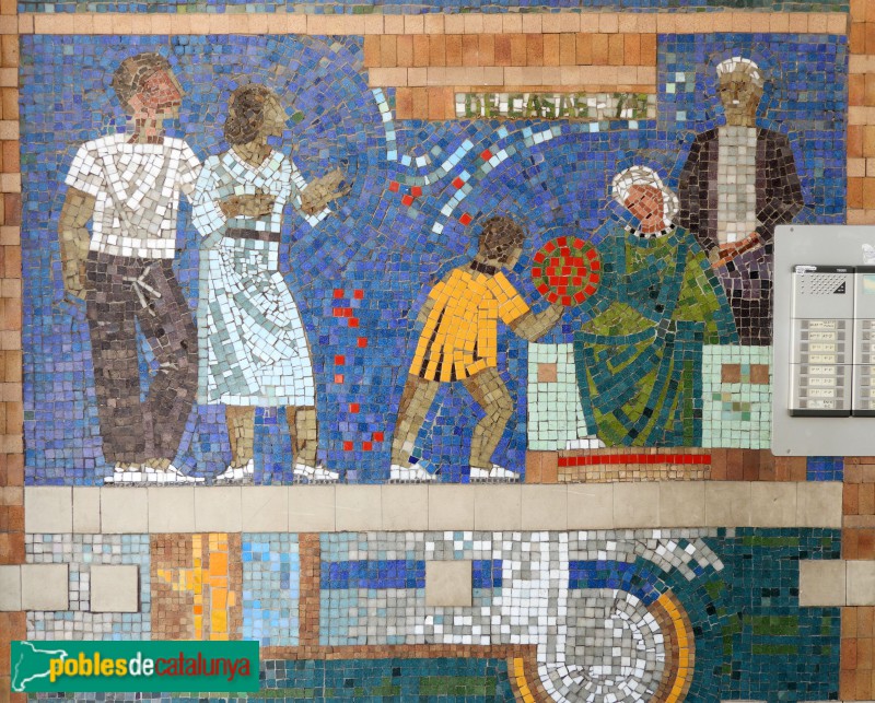 Terrassa - Mosaic de la Caixa de Terrassa