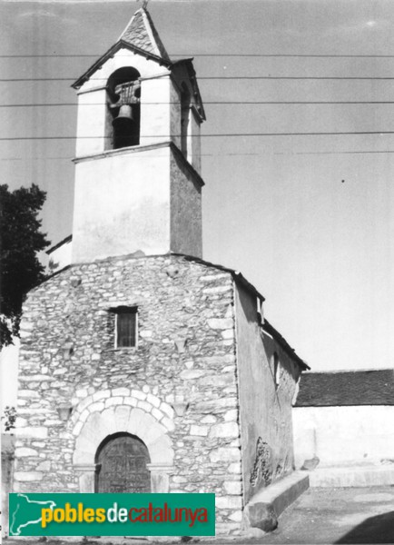 Queixans - Església de Sant Cosme i Damià, abans de la restauració