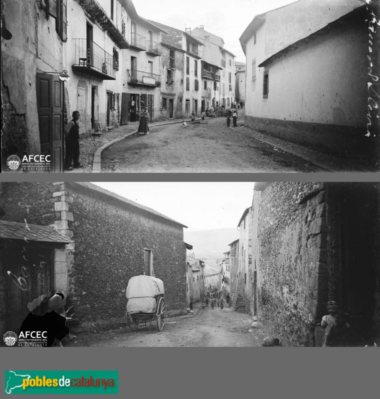 Llívia - Dos carrers als inicis del segle XX