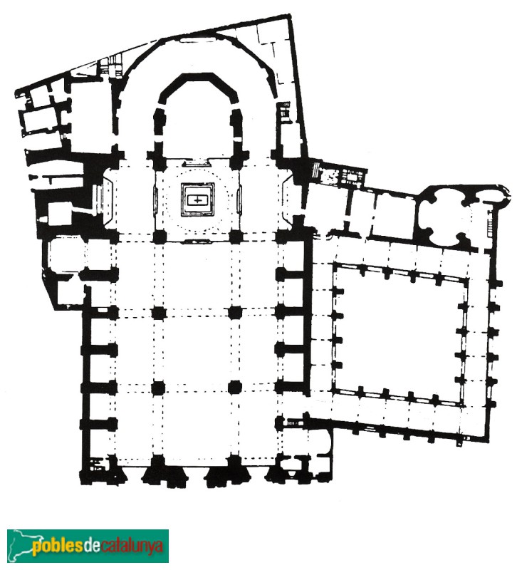 Vic - Catedral de Sant Pere. Planta