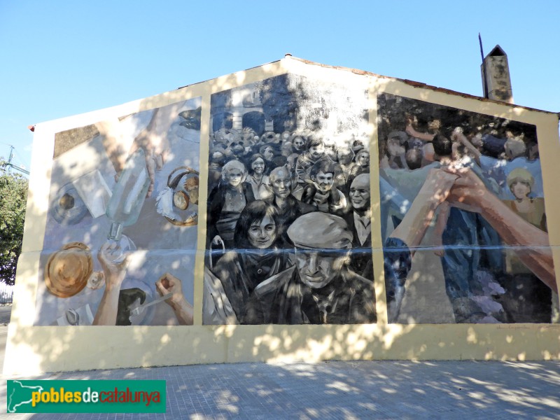 Barcelona - Mural de la Gent Gran