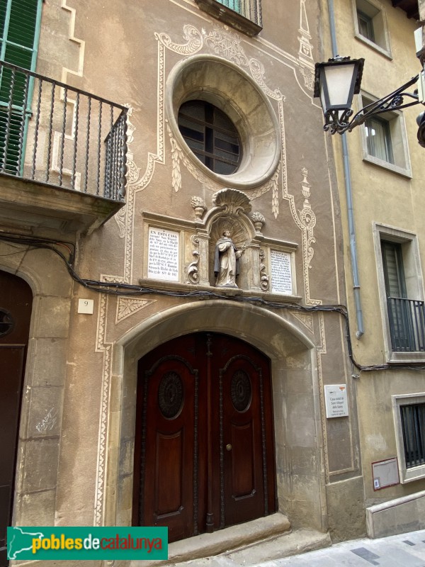 Vic - Casa natal de Sant Miquel dels Sants (Foto: Albert Esteves, 2022) Vic - Casa natal de Sant Miquel dels Sants