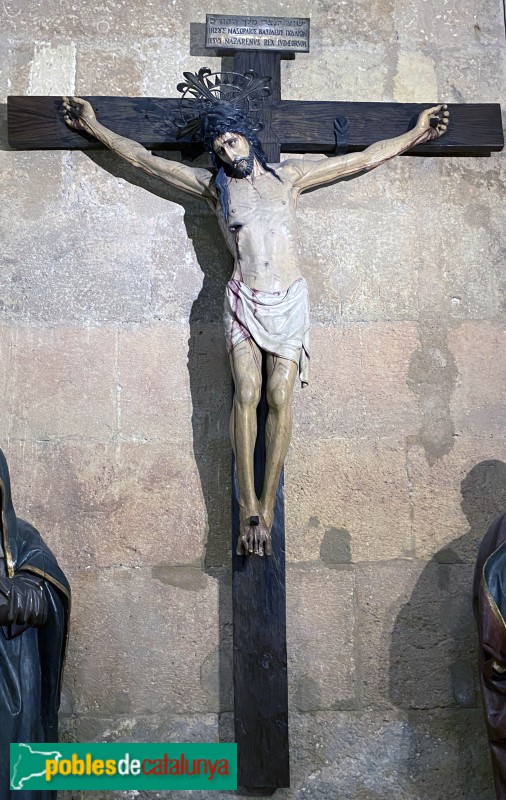 Tarragona - Catedral. Capelles del braç dret del creuer. Crist de la Salut