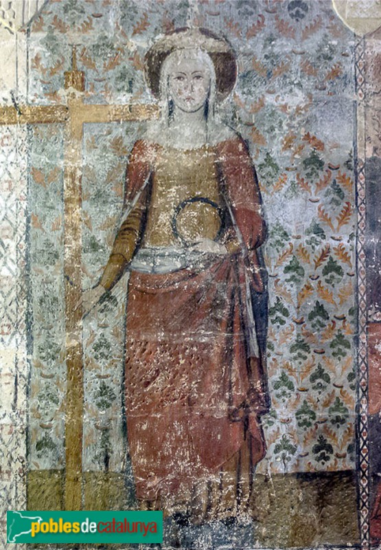 Tarragona - Catedral. Capella de Santa Helena. Pintura del segle XIV