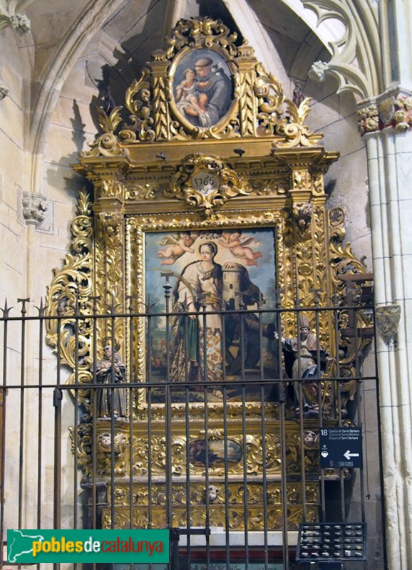 Catedral de Tarragona. Capella de Santa Bàrbara. Retaule