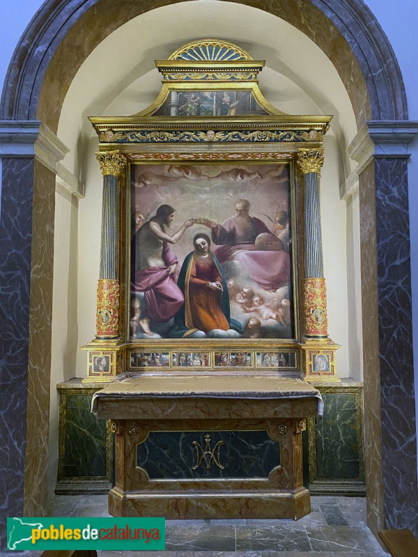 Tarragona - Catedral. Capella del Santíssim. Coronació de la Verge