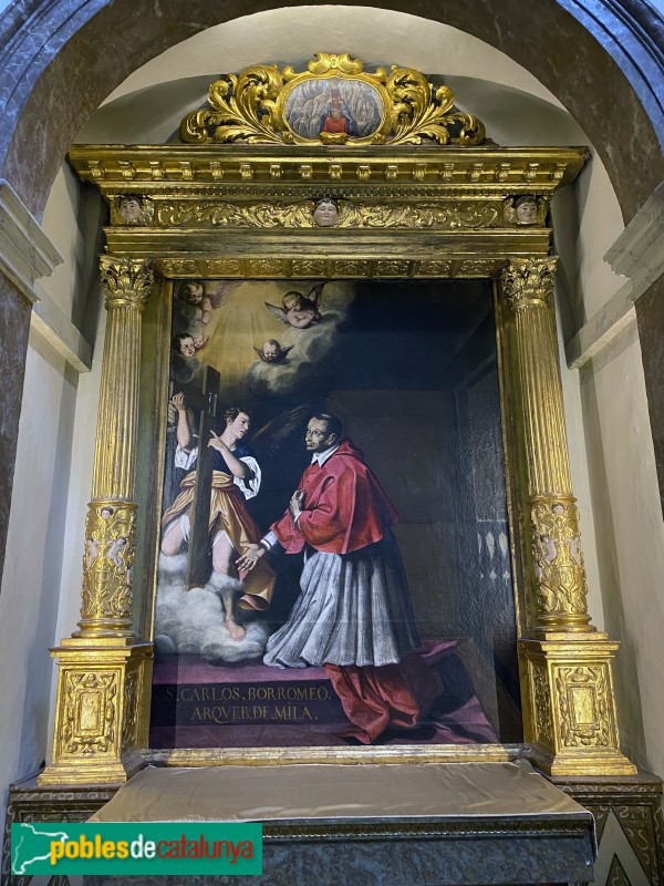 Tarragona - Catedral. Capella del Santíssim. Altar de Sant Carles Borromeu