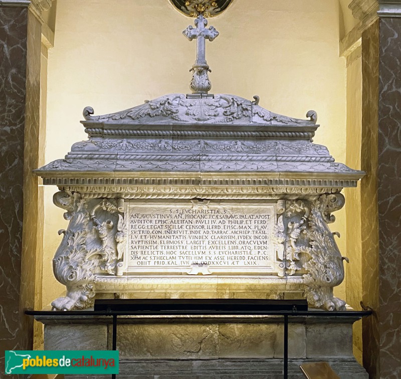 Catedral de Tarragona. Sepulcre de l'arquebisbe Agustí