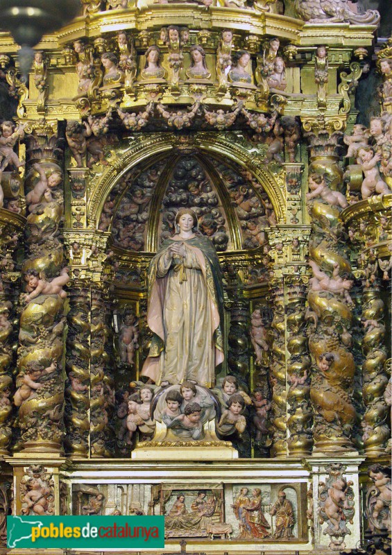 Tarragona - Catedral. Retaule de la Puríssima. Detall Tarragona - Catedral. Retaule de la Puríssima. Detall