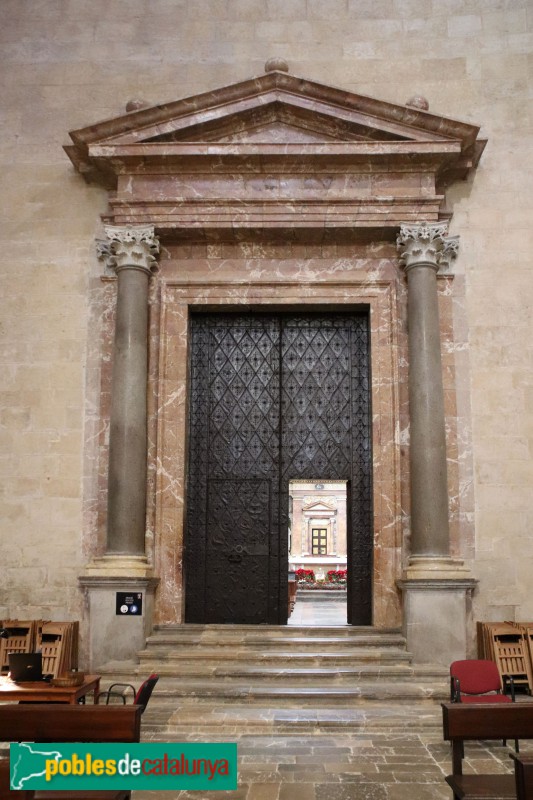 Tarragona - Catedral. Capella del Santíssim. Porta