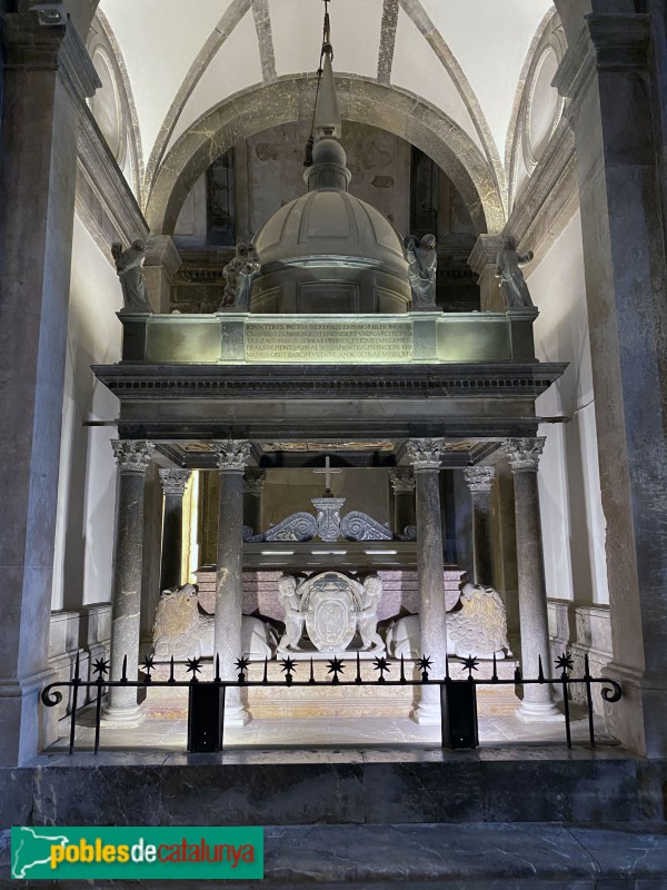 Tarragona - Catedral. Sepulcre de l'arquebisbe Joan Terés