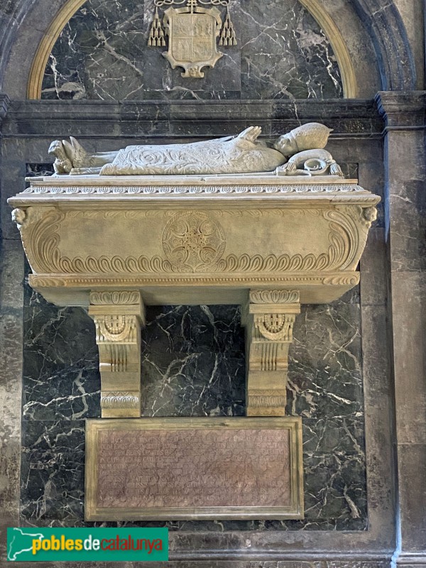 Tarragona - Catedral. Capella de Sant Fructuós. Sepulcre de l'arquebisbe Antolín López