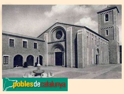 Parets del Vallès - Església de Sant Esteve. Postal anys seixanta