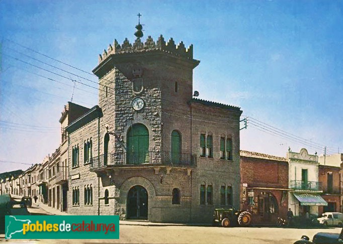 Parets del Vallès - Ajuntament. Postal antiga